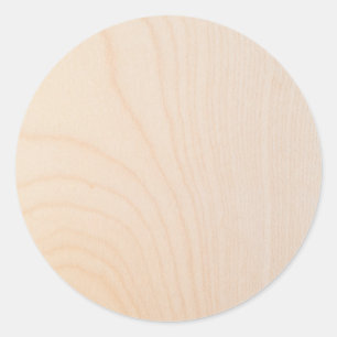 Pegatina Redonda textura de madera de arce