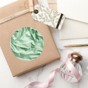 Pegatina Redonda Textura de tela 4