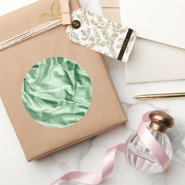 Pegatina Redonda Textura de tela 4 (Regalar)