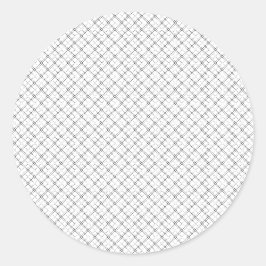 Pegatina Redonda Textura geométrica monocroma|Aspecto de diamante c