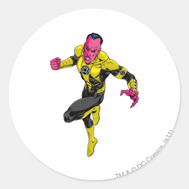 Pegatina Redonda Thaal Sinestro 1 (Anverso)