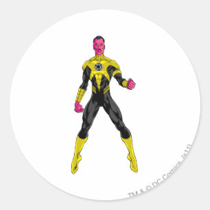 Pegatina Redonda Thaal Sinestro 4