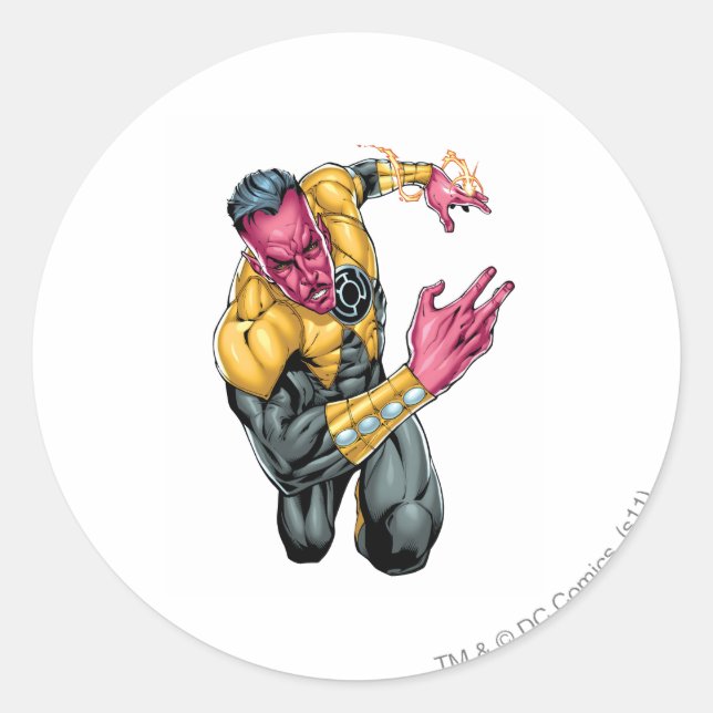 Pegatina Redonda Thaal Sinestro 8 (Anverso)