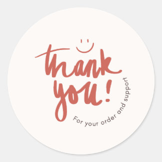 Pegatina Redonda ' Thank you 'appreciation sticker