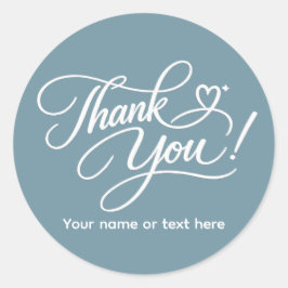 Pegatina Redonda Thank You elegant sticker