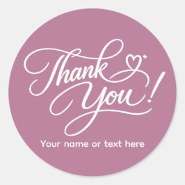 Pegatina Redonda Thank You elegant sticker