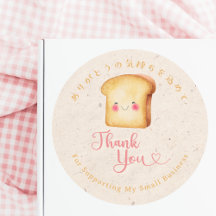 Thank You Kraft Kawaii Bread Bakery