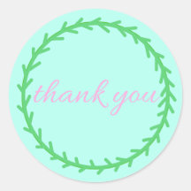 Thank you sticker
