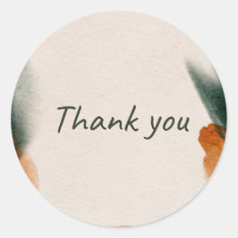 Pegatina Redonda 'Thank you' sticker 