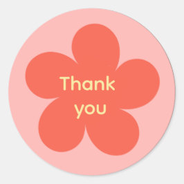 Pegatina Redonda Thank you sticker 