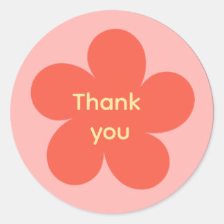 Pegatina Redonda Thank you sticker 