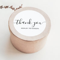 Thank you typography minimalist black and white