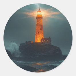 Pegatina Redonda The Amber Lighthouse Sticker