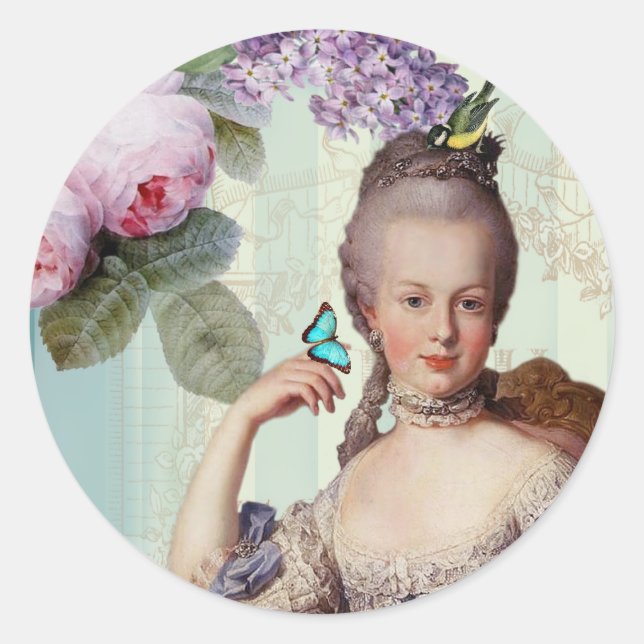 Pegatina Redonda Thé au Petit Trianon (Anverso)