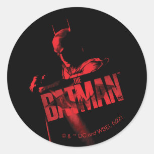 Pegatina Redonda The Batman Cape & Logo