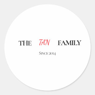 Pegatina Redonda The Family Personalized Round Sticker
