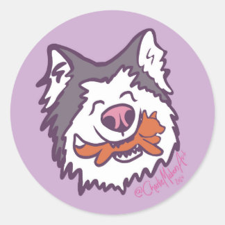 Pegatina Redonda The happiest hoosker round sticker sheet