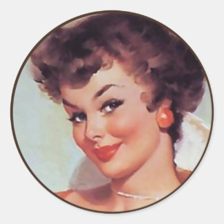 Pegatina Redonda The Kitsch BItsch : Retratos de pines