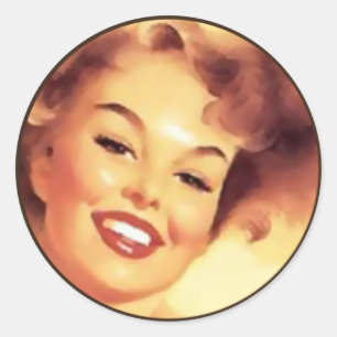 Pegatina Redonda The Kitsch BItsch : Retratos de pines