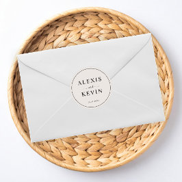 Pegatina Redonda The Modern Neutral Wedding 