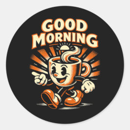 Pegatina Redonda The Morning Brew