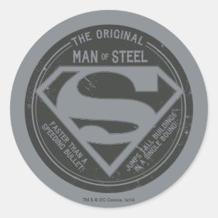 Pegatina Redonda The Original Man of Steel
