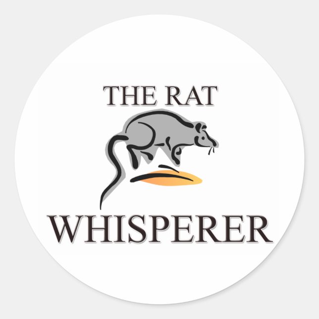Pegatina Redonda The Rat Whisperer (Anverso)