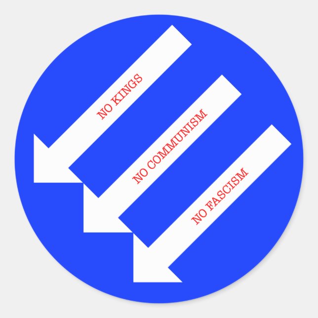 Pegatina Redonda The Three Arrows (Anverso)