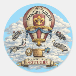Pegatina Redonda The Traveling Gilberts Stickers