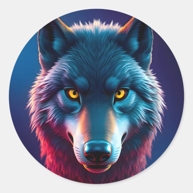 Pegatina Redonda The Wild Gaze -  (Anverso)