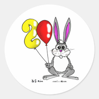 Pegatina Redonda The Year 2011 Rabbit