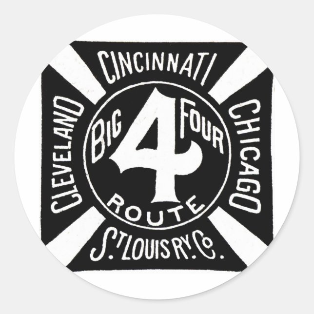 PEGATINA REDONDA THEBIGFOURLOGO (Anverso)