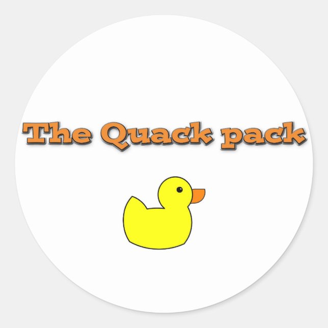 Pegatina Redonda thequackpack.png (Anverso)