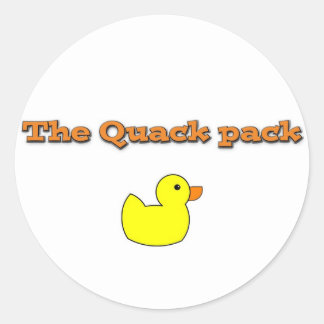 Pegatina Redonda thequackpack.png