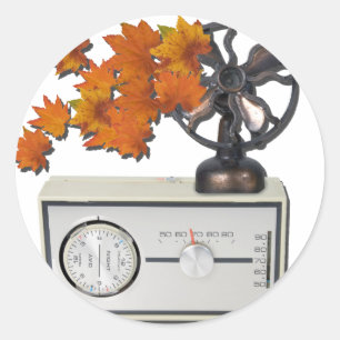 Pegatina Redonda ThermostatHeaterFanLeaves052215