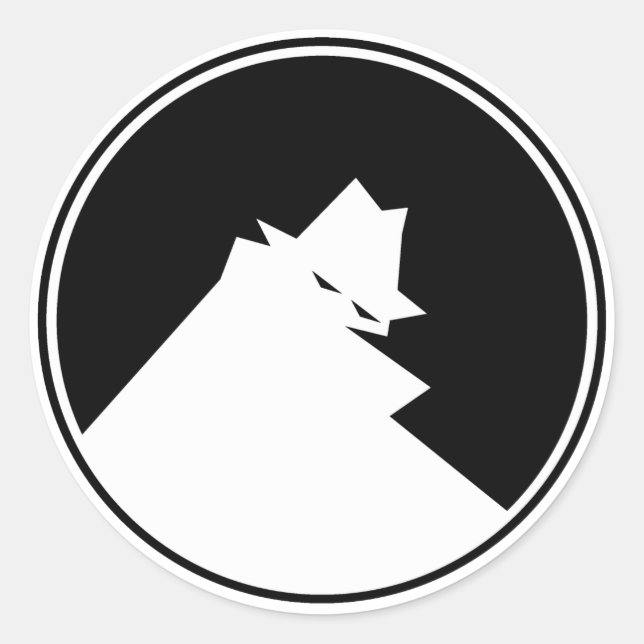 Pegatina Redonda THIEF Negativo (Anverso)