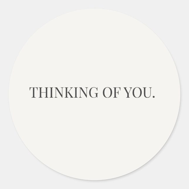 Pegatina Redonda Thinking of You Sticker – Everyday Support Series (Anverso)