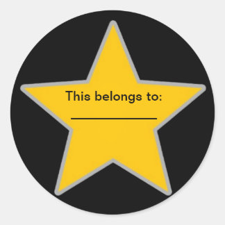 Pegatina Redonda This belongs to