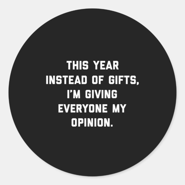 Pegatina Redonda This Instead Of Giving Everyone My Onion  (Anverso)