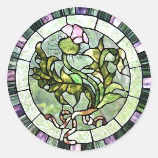 Pegatina Redonda Thistle escocés