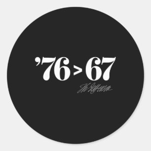 Pegatina Redonda Thomas Jefferson 76 > 67 Evidente Minimal M