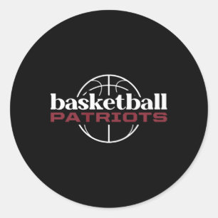 Pegatina Redonda Thomas Jefferson Patriots Basketball