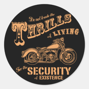 Pegatina Redonda Thrills de Living II