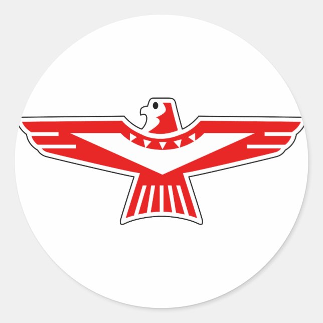Pegatina Redonda Thunderbird (Anverso)