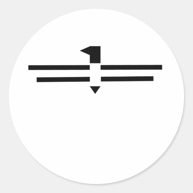 Pegatina Redonda Thunderbird #2 (Anverso)
