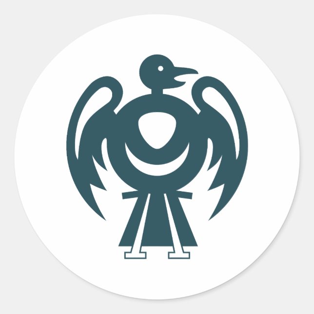 Pegatina Redonda thunderbird v2 (Anverso)