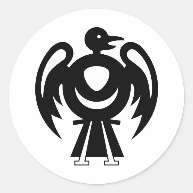 Pegatina Redonda thunderbird v2 (Anverso)