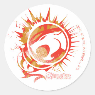Pegatina Redonda ThunderCats | Explosive Logo Graphic