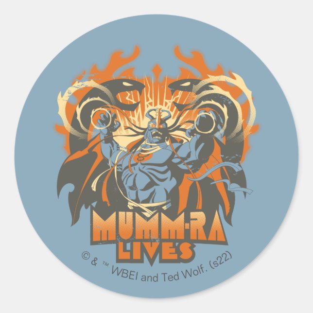Pegatina Redonda ThunderCats | Vida de Mumm-Ra (Anverso)