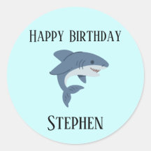 Tiburón azul chiflado personalizado